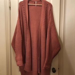 Free People Oversized Knit Cardigan